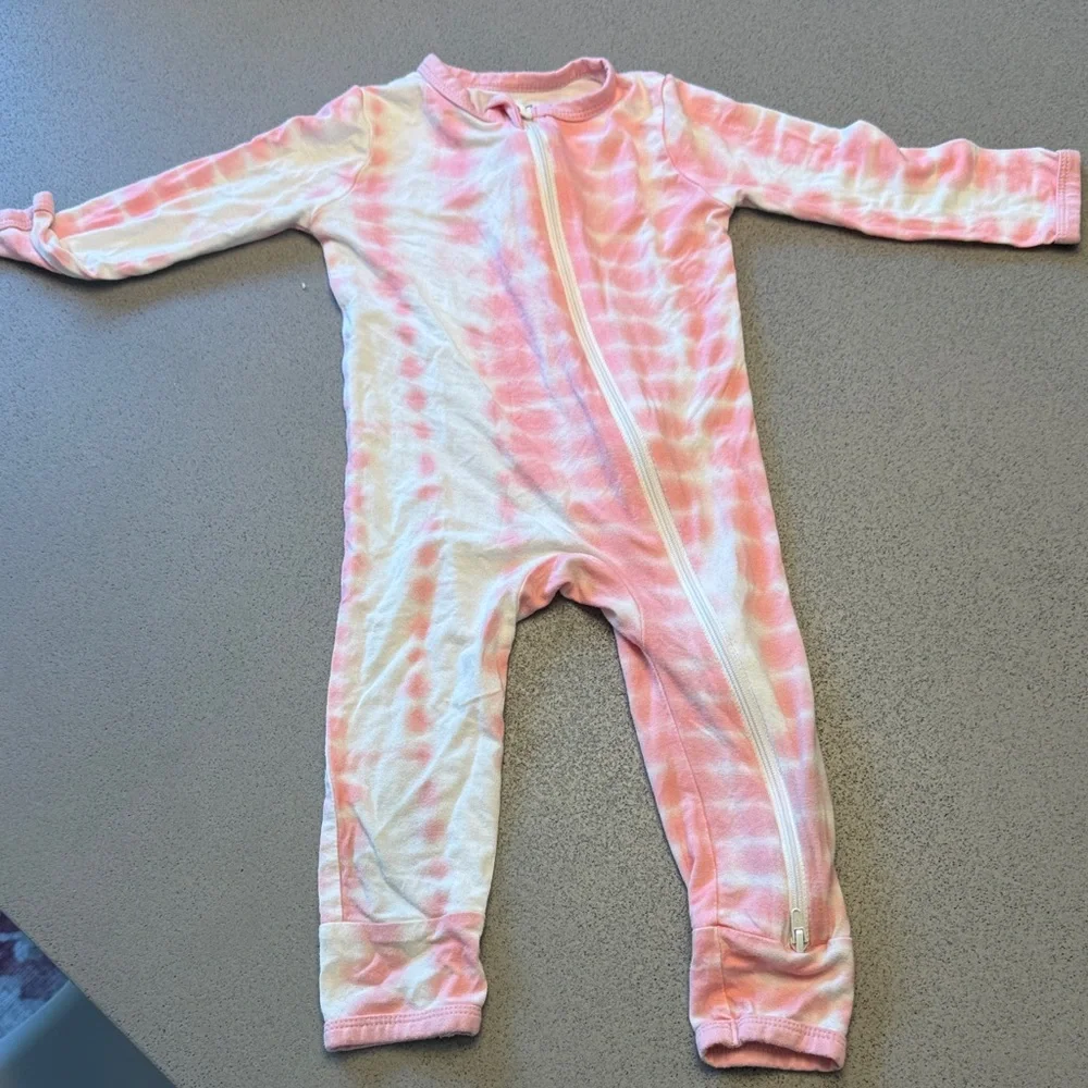 Kyte BABY Coral Tie-Dye Kids Footie
